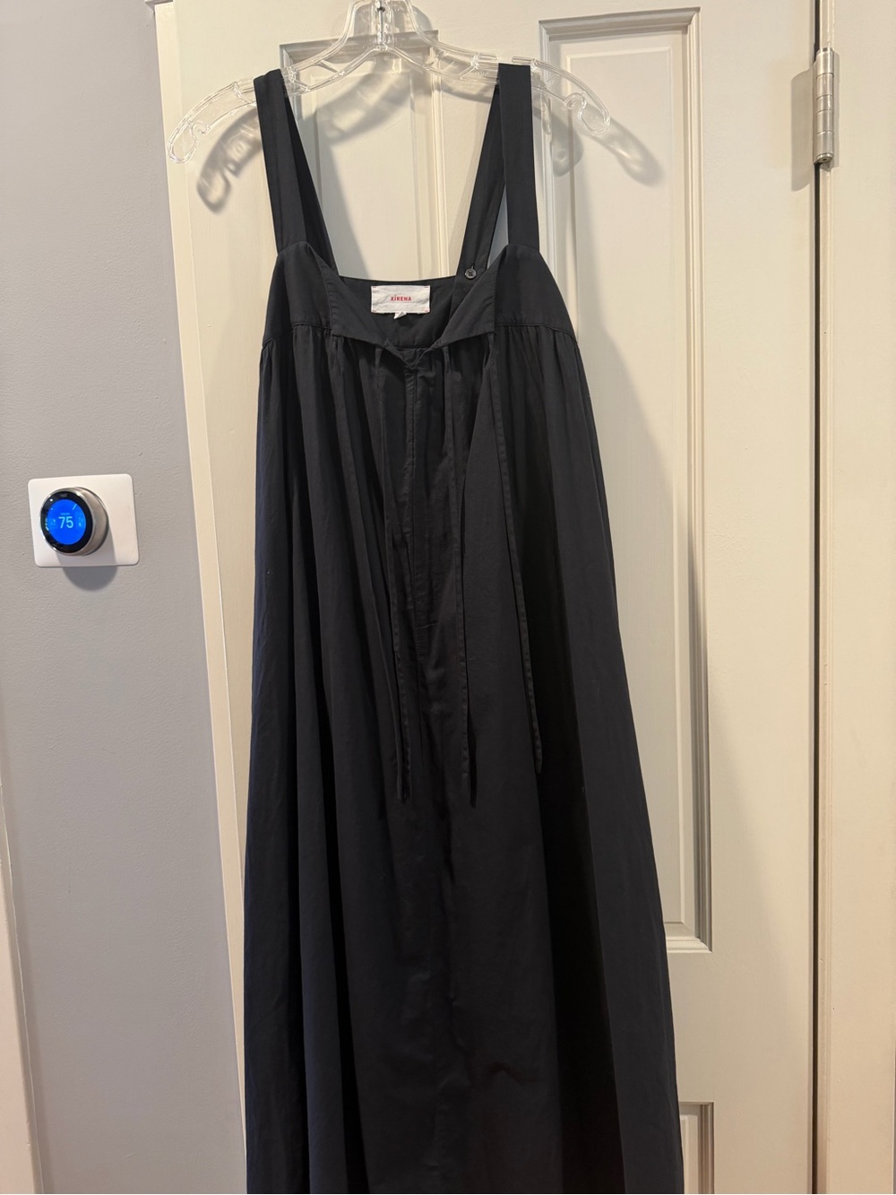 XiRENA Black KYNSLEY Midi Dress with Tie-Front - Picture 6 of 6